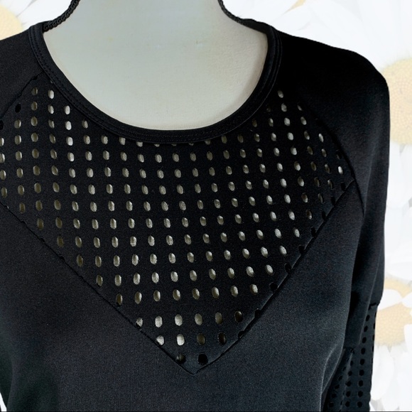 Fabletics Black Tilly Neoprene Dream Sweatshirt - Picture 2 of 16